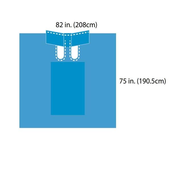 Convertors Tiburon 82x75" Sterile Surgical Drape Fenestrated