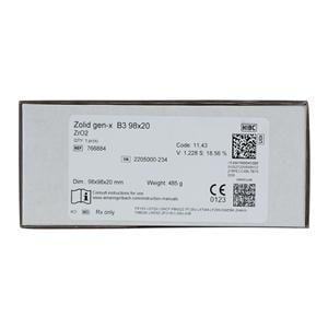 Zolid Gen-X Zirconia Disc B3 98x20 Ea