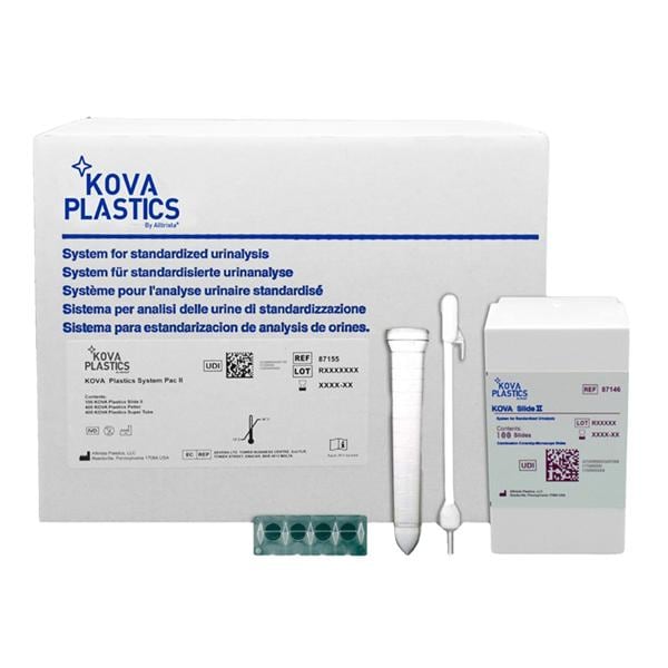 KOVA Plastics System PAC II Urinalysis Test Kit Bx