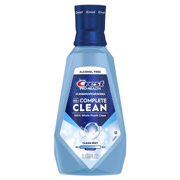 Crest Pro-Health Multi Rinse Invigorating Mint Mouthwash 1 Liter 6/Ca