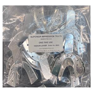 Impression Tray Medium Lower 12/Pk