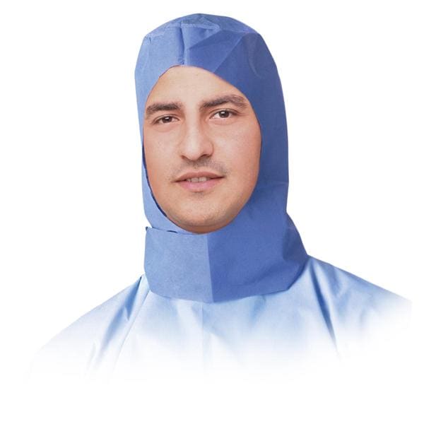 Surgical Hood One Size Fits Most Blue 300/Ca