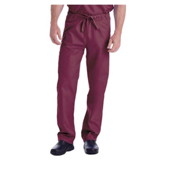 Scrub Pant 2 Pockets X-Large Wine Unisex Ea