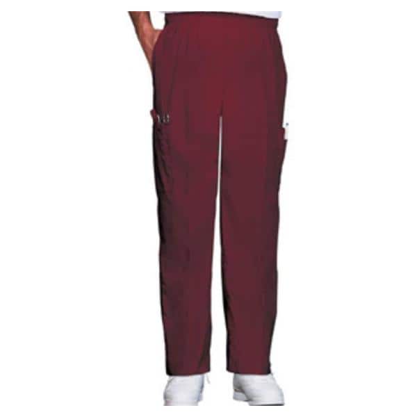 Fashion Seal Scrub Pant Poly/Ctn 4 Pockets Medium Burgundy Unisex Ea