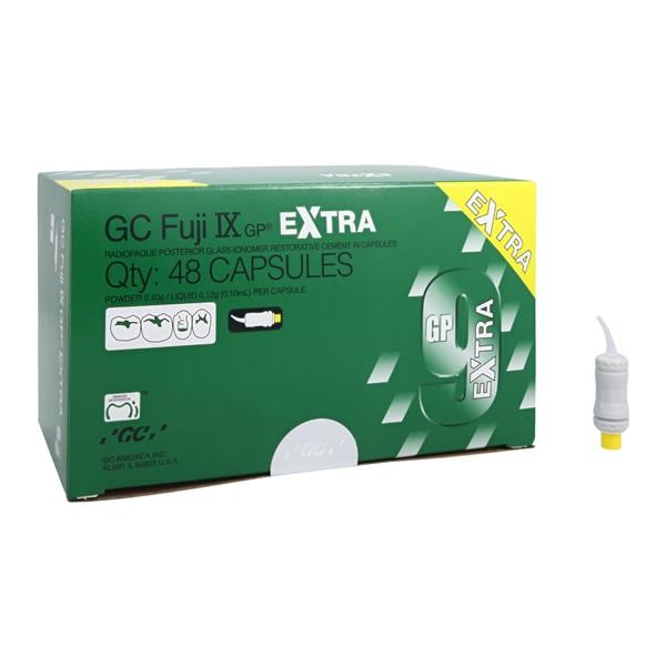 GC Fuji IX GP EXTRA Glass Ionomer Capsule A2 Refill 48/Bx