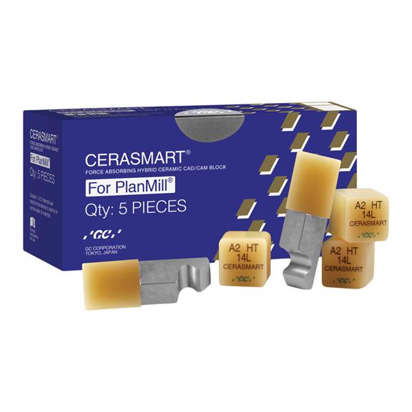 CERASMART HT Milling Blocks High Translucency 14L A1 For PlanMill 5/Pk
