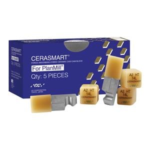 CERASMART LT Milling Blocks Low Translucency 14L A3.5 For PlanMill 5/Pk