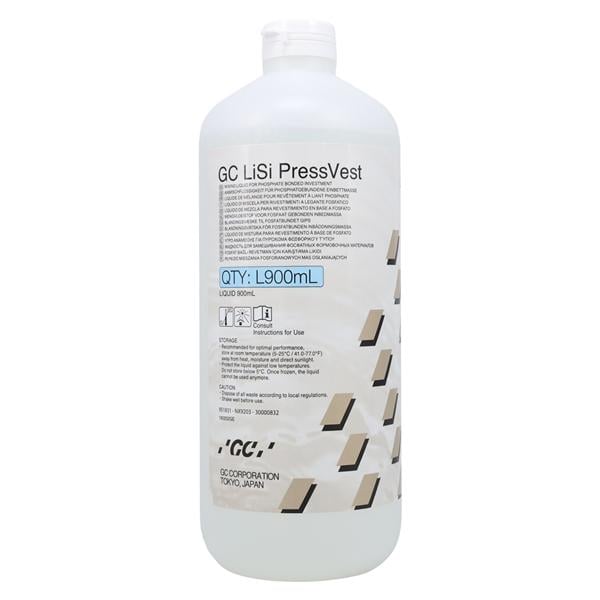 LiSi PressVest Pressable Ceramic Phosphate Bonded Liquid 900mL/Bt