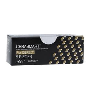 CERASMART HT Milling Blocks High Translucency 12 A3 For CEREC 5/Pk