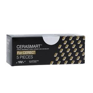 CERASMART LT Milling Blocks Low Translucency 14 B1 For CEREC 5/Pk