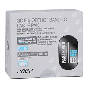 GC Fuji Ortho Band LC Paste Pak Glass Ionomer Cement Blue Refill Package 2/Pk