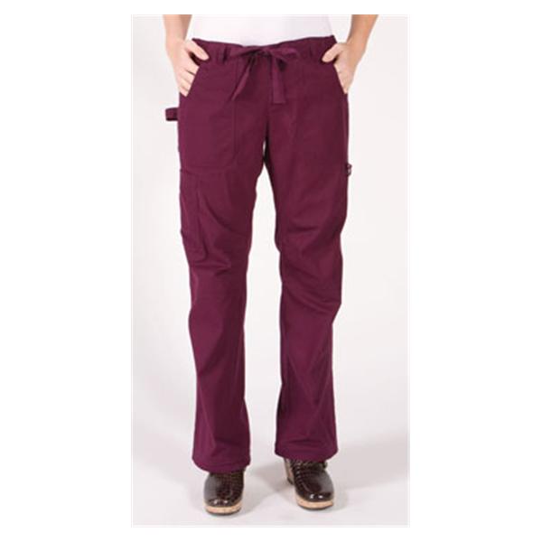 Scrub Pant 6 Pockets X-Small Merlot Womens Ea