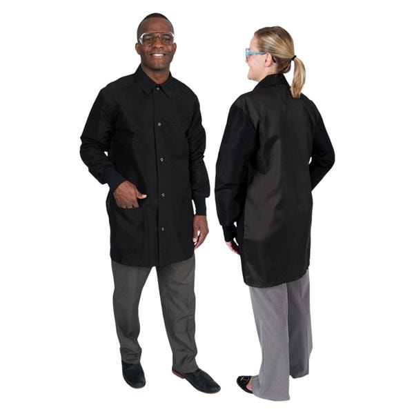 DenLine Protection Plus Mid-Length Jacket Lng Tprd Slvs 34 in 3X Large blck Ea