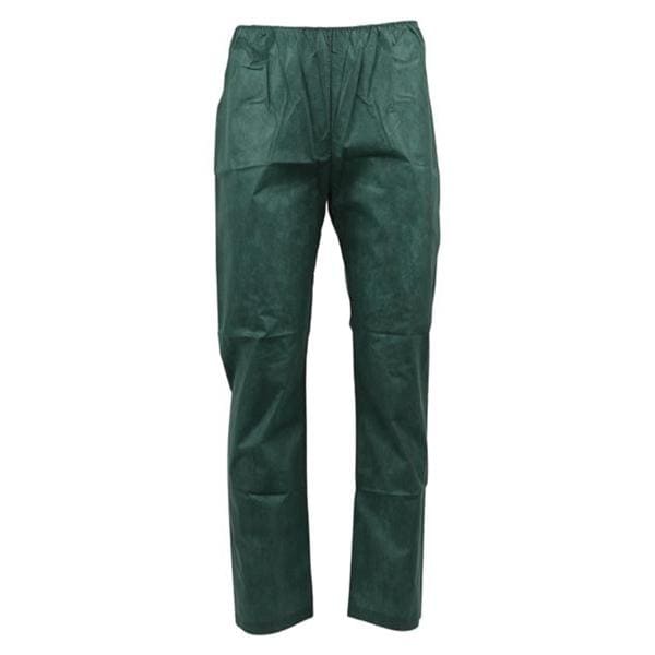 Patient Scrub Pant Linen Like Non Woven Material X-Large Dark Green 30/Ca