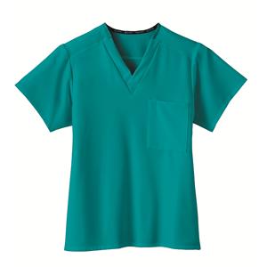 Jockey Scrub Shirt V-Neck 1 Pocket X-Large Teal Unisex Ea