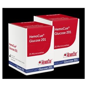 HemoCue Glucose 201 Microcuvette CLIA Waived 50/Bx