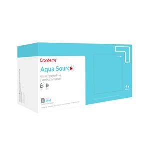 Aqua Source Nitrile Exam Gloves Small Aqua Non-Sterile, 10 BX/CA