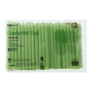 BeeSure HVE Tips Vented Green 3000/Ca