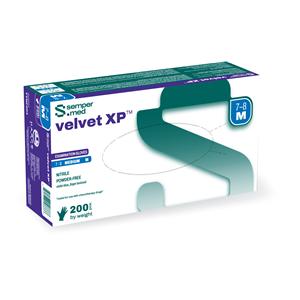 SemperCare Tender Touch Nitrile Exam Gloves X-Large Violet Blue Non-Sterile, 10 BX/CA
