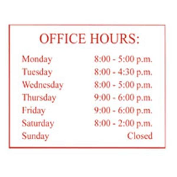 Custom Wall Sign Plastic Ea