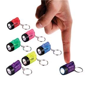Toy Keychains Flashlight Assorted Colors 24/Bx