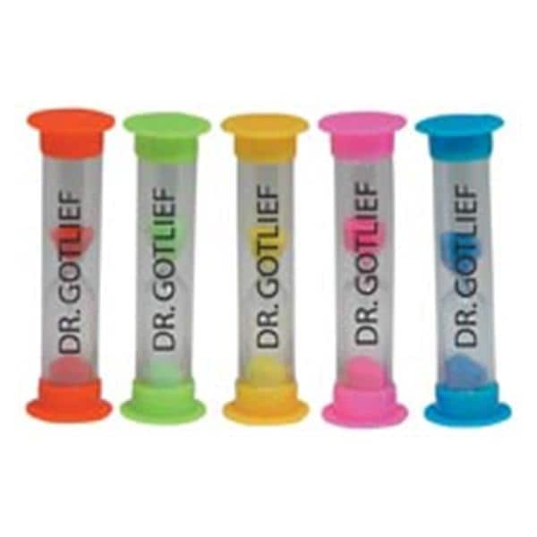 Imprinted Brushing Timer Round Cap 3 Minute 3.5 in Assorted Colors 250/Pk