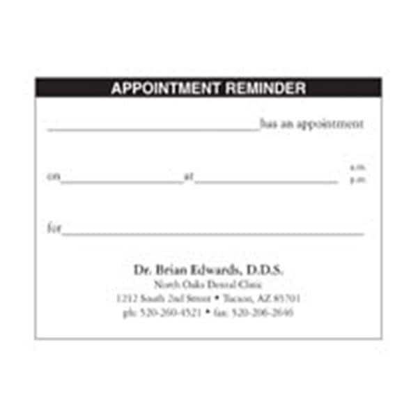 Appointment Post-Its Personalized 4 in x 3 in 8Pads/Pk