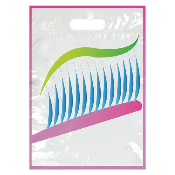 Full Color Bags Neon Toothbrush 9 in x 13 in 250/Pk