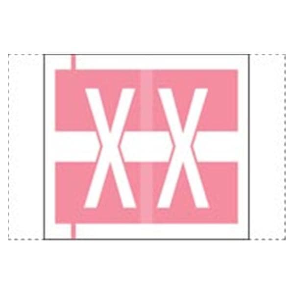 Col'R'Tab Compatible "X" Label Pink 500/Rl 500/Rl