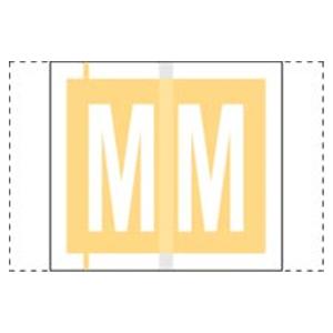 Col'R'Tab Compatible "M" LabelYellow 500/Rl