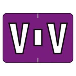Colwell Jewel Tone "V" Labels1.5"x1" 500/Rl