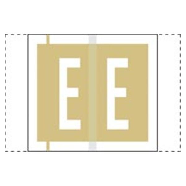 Col'R'Tab Compatible "E" LabelGold 500/Rl