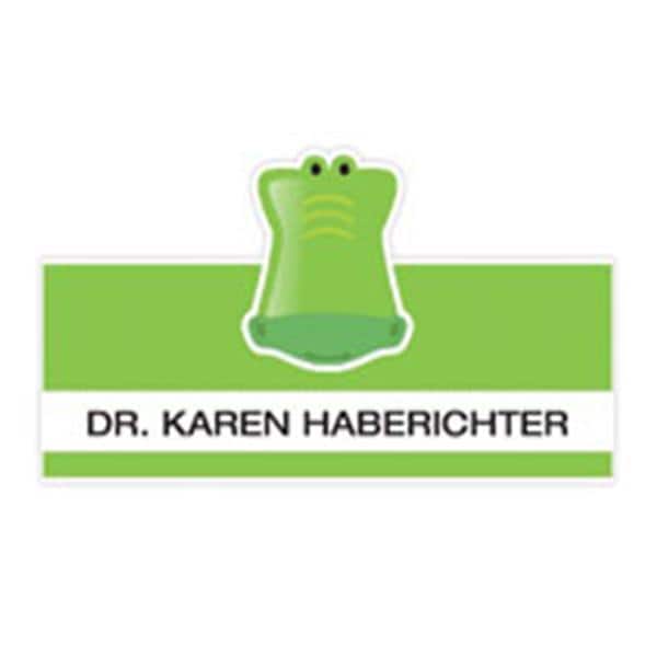 Name Badge Alligator Full Color Acrylic Plastic 1.5 in x 3 in Ea