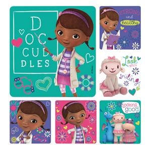 Stickers 2.5 in x 2.5 in Doc McStuffins Assorted 100/Rl