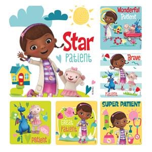 Stickers Doc McStuffins Patient Assorted 100/Rl