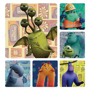 Disney Pixar Stickers 2.5 in x 2.5 in Monsters at Work Assorted 100/Rl