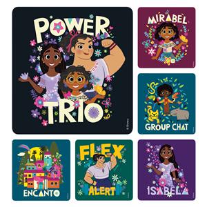 Disney Stickers 2.5 in x 2.5 in Encanto Assorted 100/Rl