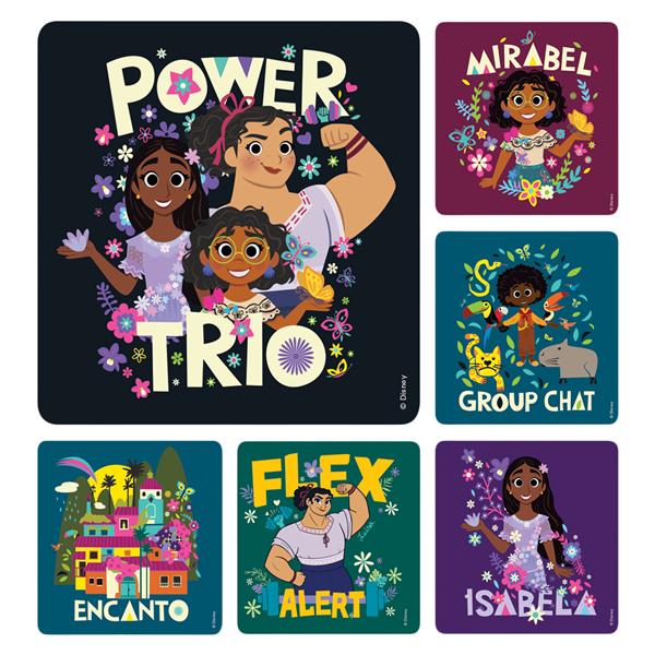 Disney Stickers 2.5 in x 2.5 in Encanto Assorted 100/Rl