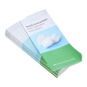 ADA Brochure Tooth Extraction: Post-Operative Instructions Spanish 50/Pk