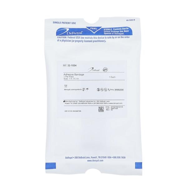 Band-Aid Adhesive Bandage Fabric 1x3" Tan Sterile 50/Ca