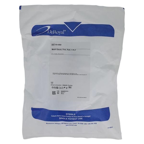 Dressing Bandage Fine Mesh 4"x10yd 1 Ply 1/Rl, 50 RL/CA