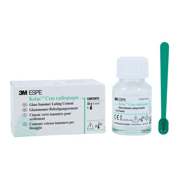 3M Ketac Cem Powder Glass Ionomer Hand Mix Luting Cement White 33 Gm Rfl 33gm/Bt