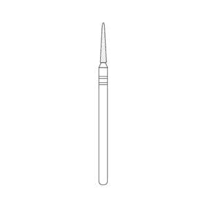 Two Striper Diamond Bur Laboratory Handpiece Fine Round End Taper X769.10F Ea