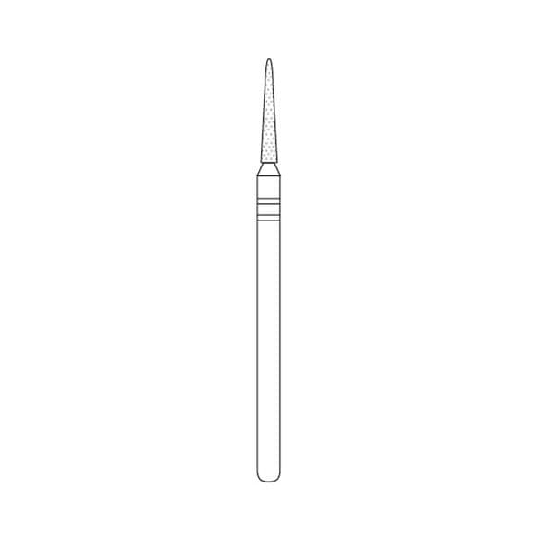 Two Striper Diamond Bur Laboratory Handpiece Fine Round End Taper X769.10F Ea