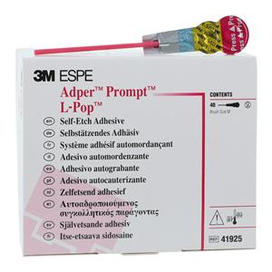 3M Adper Prompt L-Pop Self Etch Adhesive 4.8ml Refill 40/Bx, 50 BX/CA