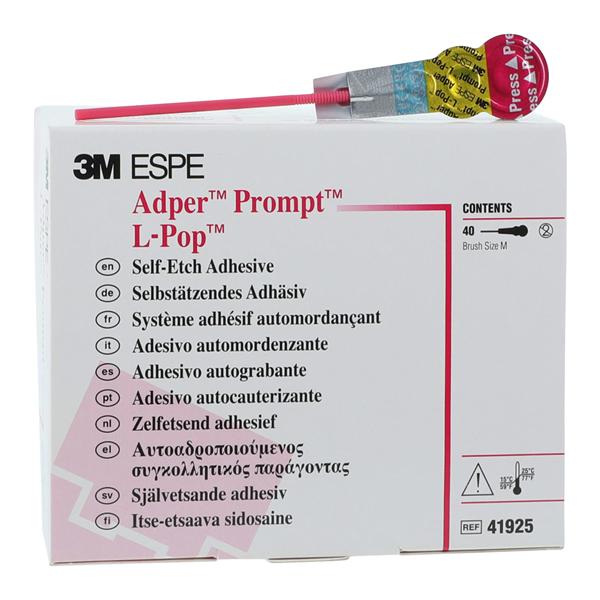 3M Adper Prompt L-Pop Self Etch Adhesive 4.8ml Refill 40/Bx, 50 BX/CA