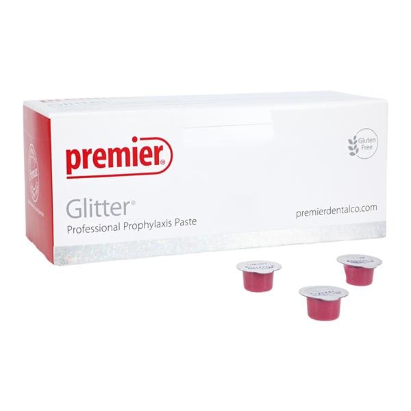 Glitter Prophy Paste Medium Cherry 200/Bx
