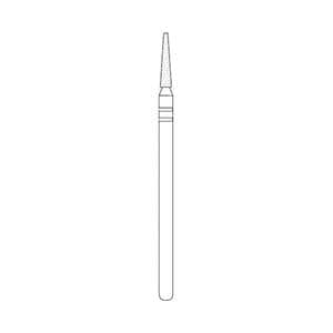Two Striper Diamond Bur Laboratory Handpiece Fine Flat End Taper X701.9F Ea