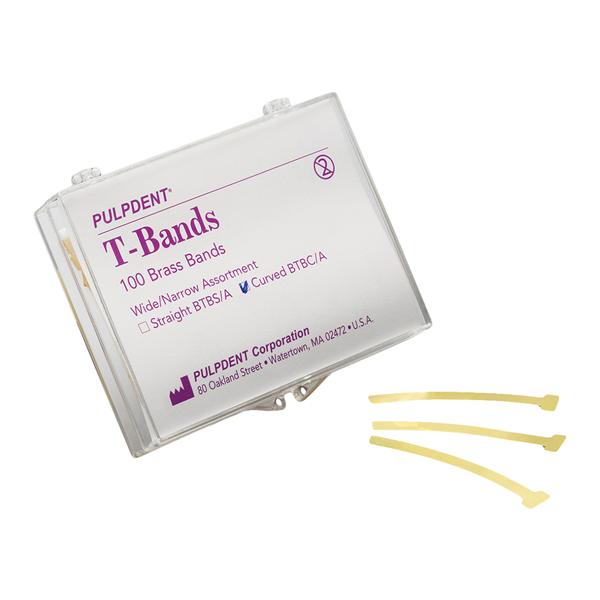 Curved T-Bands 0.002 in 100/Bx