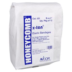 Honeycomb/X-Ten Compression Bandage Elastic 2x210" Gold Non-Sterile 12/bx